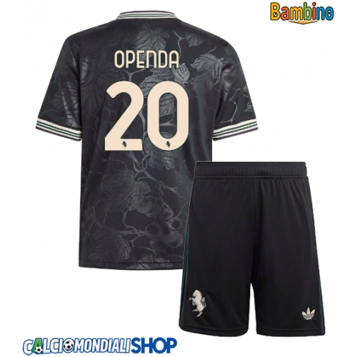 Maglie da calcio Juventus Lois Openda #20 Terza Maglia Bambino 2025-26 Manica Corta + Pantaloni corti)